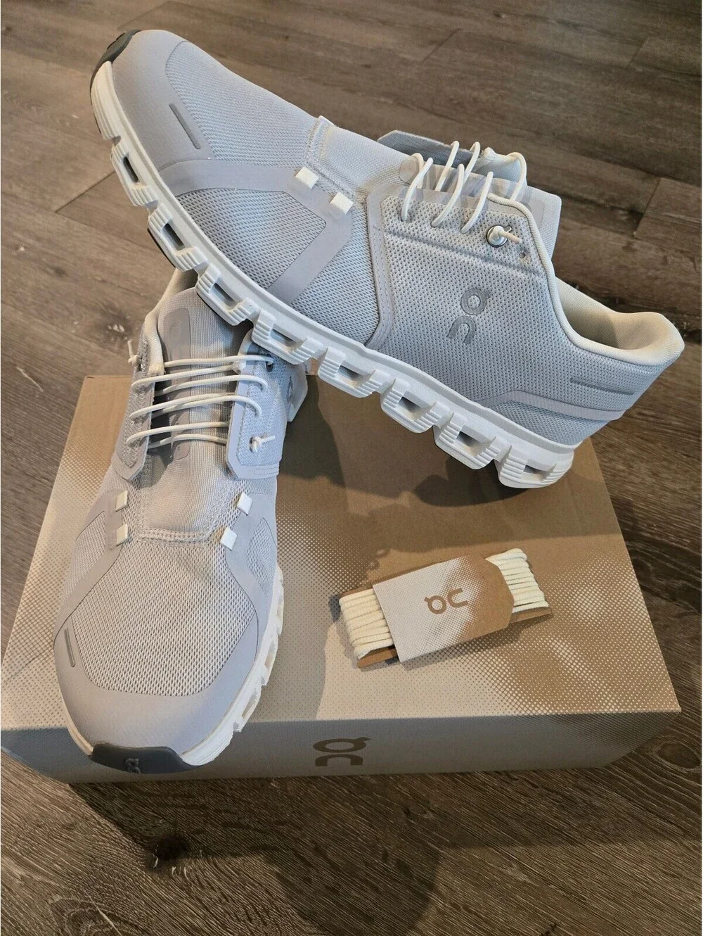 On Cloud 6 Glacier White 3MF10070070 Men's Size 13 Display Model Box